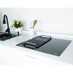 CONTINENTAL EDISON Table induction 4 zones CETI4ZFLEX3 - Flex - 7200W - 4 boosters - noir