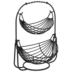 Corbeille à fruits Black Edition 2 niveaux noir - Noir- 5five