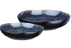 Corbeille à fruits IRIS 27,5cm et 32,5cm - 2 pièces - Bleu nuit