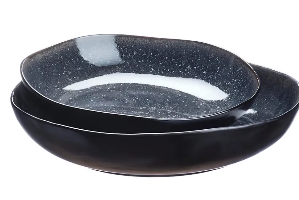 Corbeille à fruits IRIS 27,5cm et 32,5cm - 2 pièces - Bleu nuit