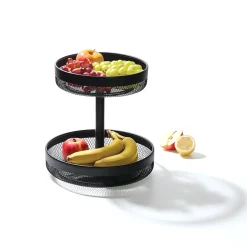 Corbeille à fruits Mayaj 2 niveaux noir - Noir- 5five