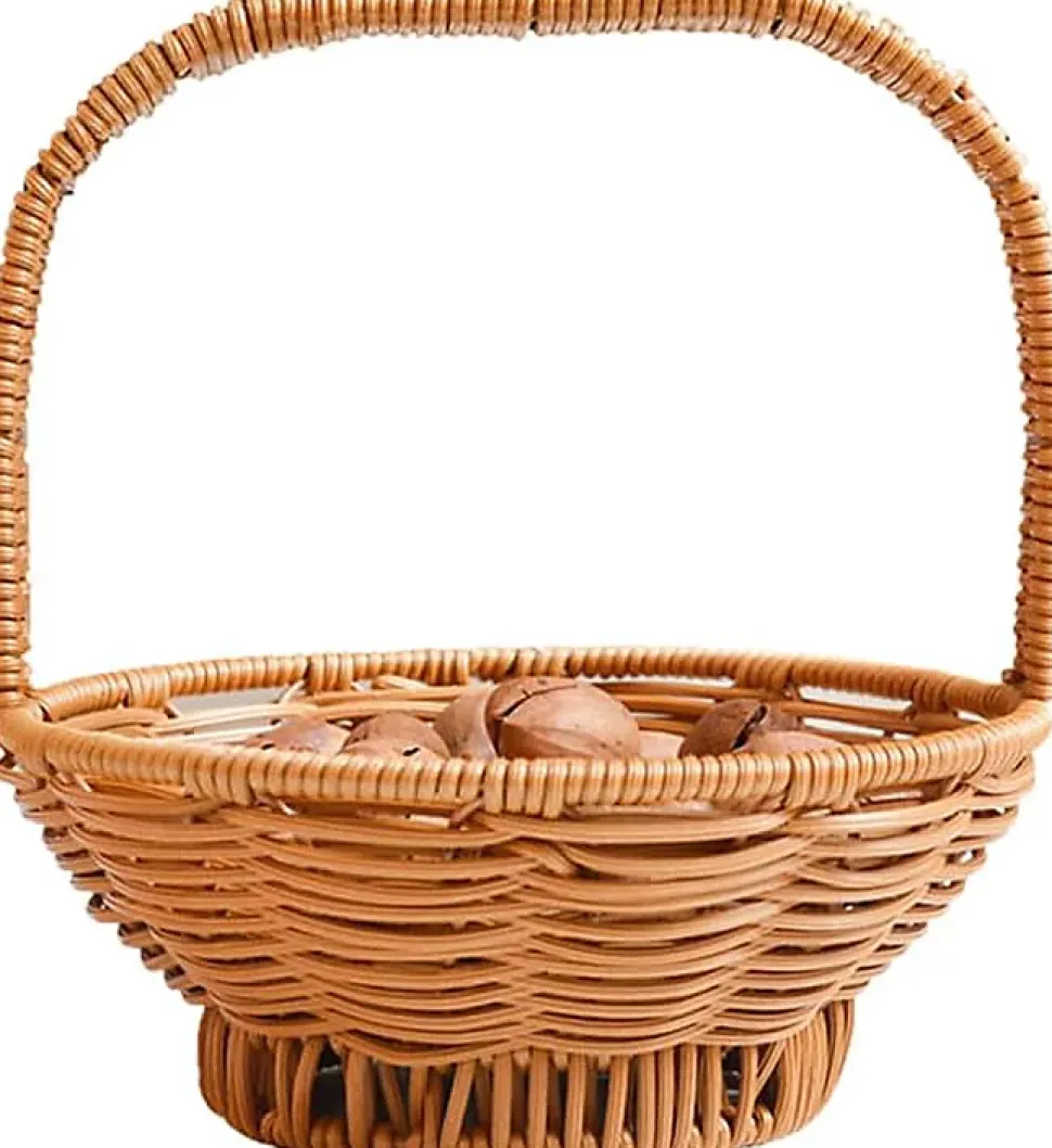 Corbeille à Fruits Tressée avec Anse Pratique