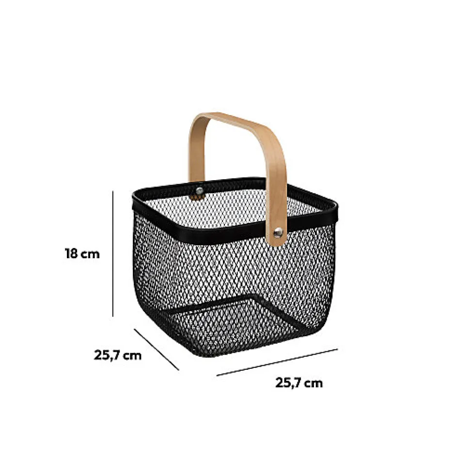 Corbeille carré avec anse 25cm Mayaj - 5Five