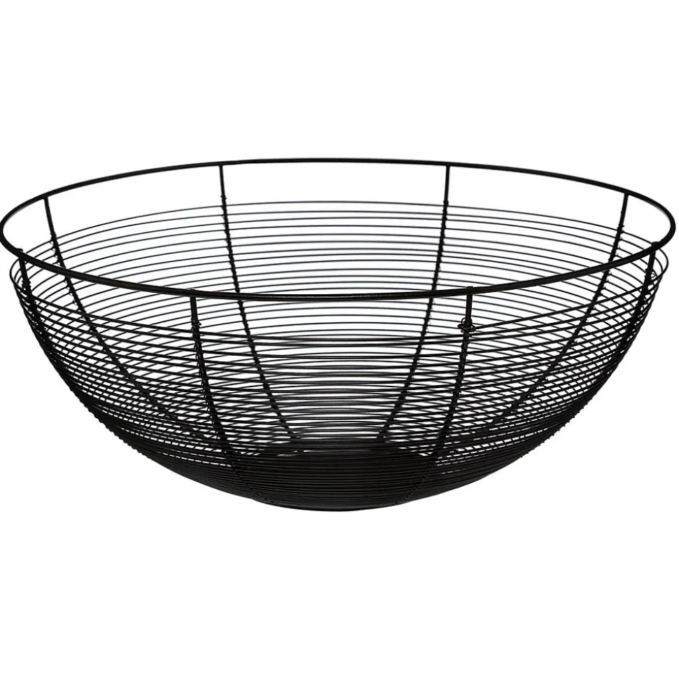 Corbeille 32cm en fer Noir - 5Five