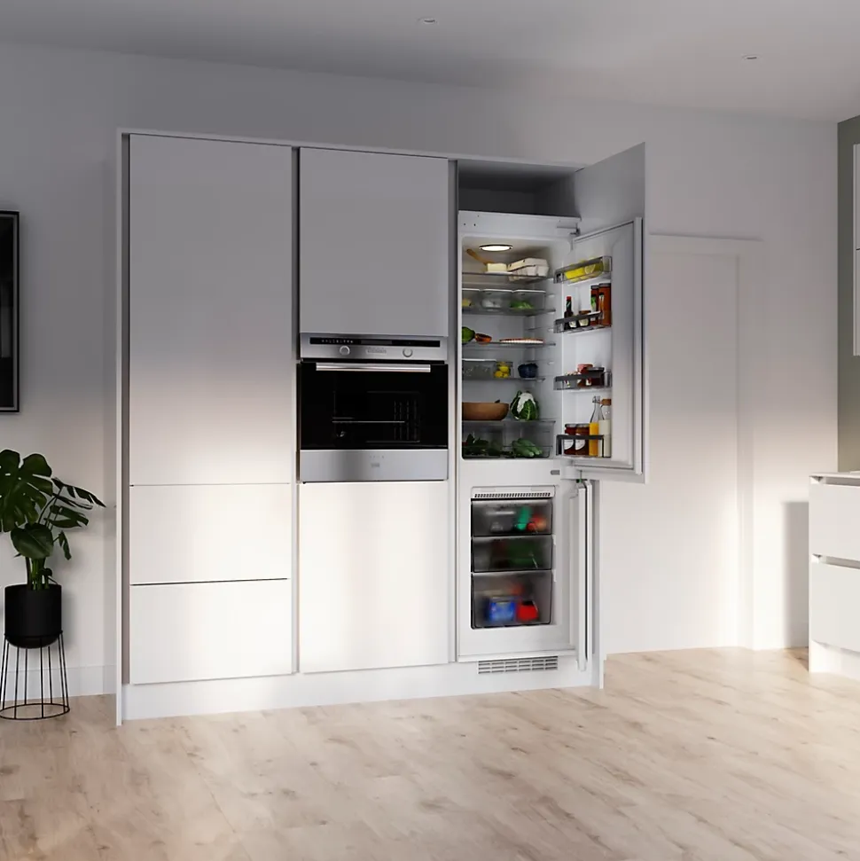 Corniche et bandeau cache-lumière GoodHome Stevia et Garcinia Blanc H. 35 mm x l. 2.4 m x Ep. 59.5 mm