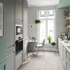 Corniche et bandeau cache-lumière GoodHome Garcinia ciment H. 35 mm x l. 2.4 m x Ep. 59.5 mm