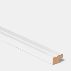 Corniche et bandeau cache-lumière GoodHome Artemisia Blanc H. 35 mm x l. 2.4 m x Ep. 59.5 mm