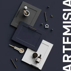 Corniche GoodHome Artemisia Bleu nuit H. 75 mm x l. 2.4 m