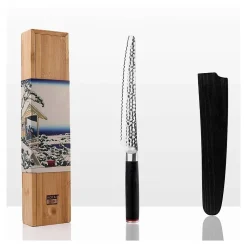 Couteau à pain dentelé Pakka Lame 20 cm - KOTAI - Couteau japonais Gris 20cm / 33cm