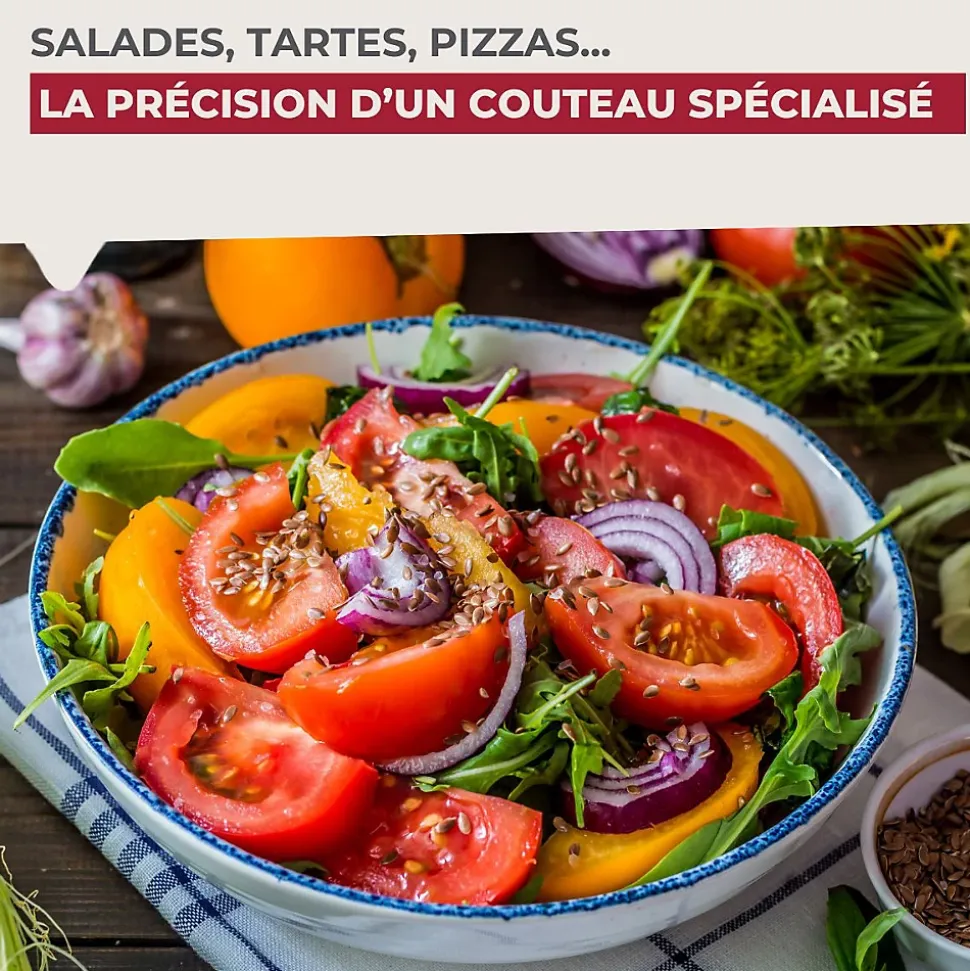 Couteau à tomates lame crantée 11 cm Fackelmann