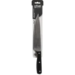 Couteau de chef inox - lame 20cm Essentiel Black - 5Five