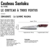 Couteau de chef SANTOKU 7 pouces, gamme Magma - SOMAGIC