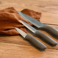 Couteau de cuisine en acier inoxydable, 3 pièces