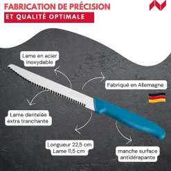 Couteau petit-déjeuner 22,5 cm Nirosta Elemental