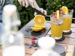 Couteau polyvalent noir en acier inoxydable petite taille