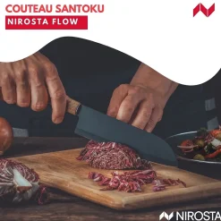 Couteau Santoku 31 cm Nirosta Flow
