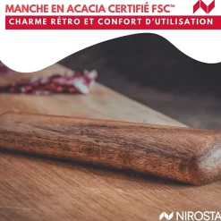 Couteau Santoku 31 cm Nirosta Flow