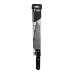 Couteau Santoku inox - lame 17cm Essentiel Black - 5Five
