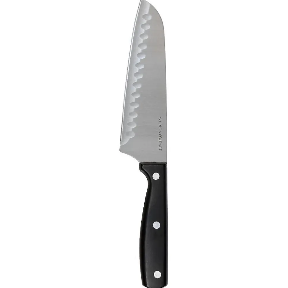Couteau Santoku inox - lame 17cm Essentiel Black - 5Five