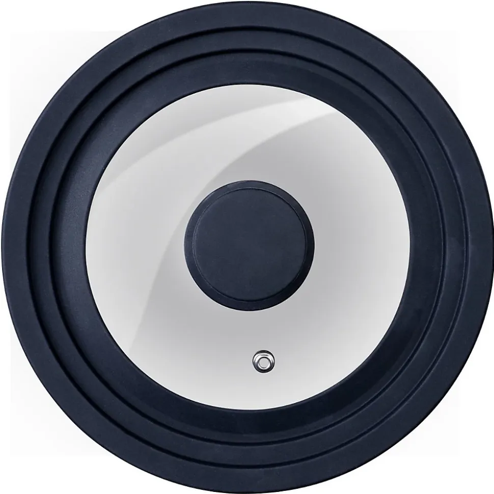 Couvercle de cuisson adaptable de 16 à 20 cm en verre et silicone Fackelmann