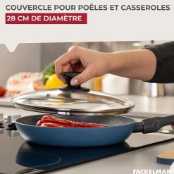Couvercle de cuisson en verre 28 cm Fackelmann