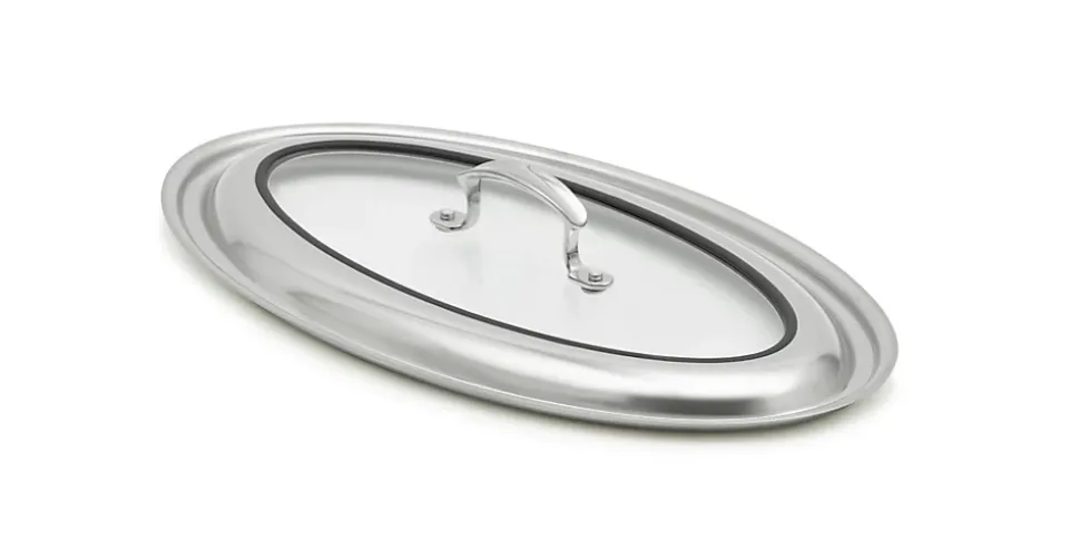 Couvercle en verre Miramar pour poêle à gratin ovale 49442 - Pujadas