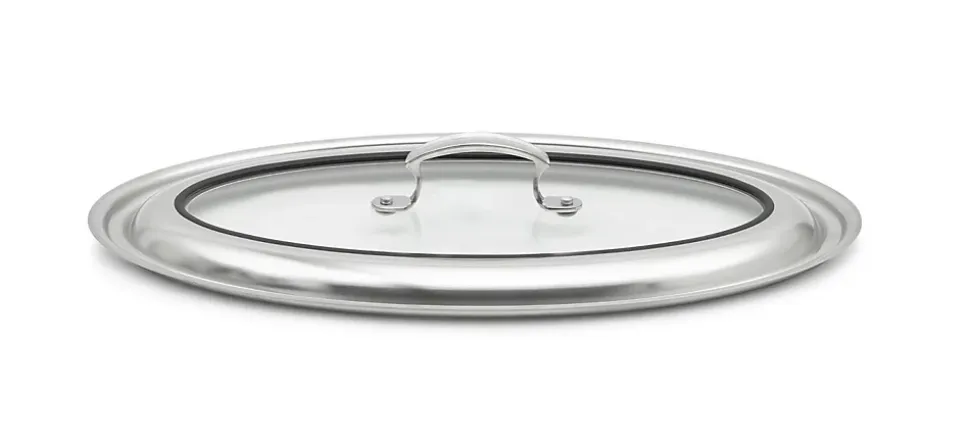 Couvercle en verre Miramar pour poêle à gratin ovale 49442 - Pujadas