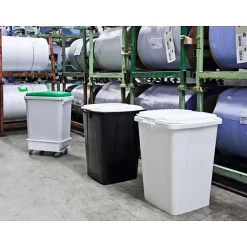 Couvercle pour poubelle carrée Durabin 90 litres - Gris