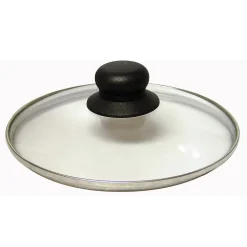 Couvercle verre 16 cm + bouton bakélite