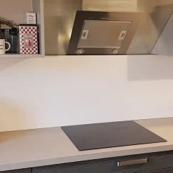 Crédence - Fond de hotte - Aluminium Blanc Signalisation RAL 9016 Brillant - H50cm x L60cm