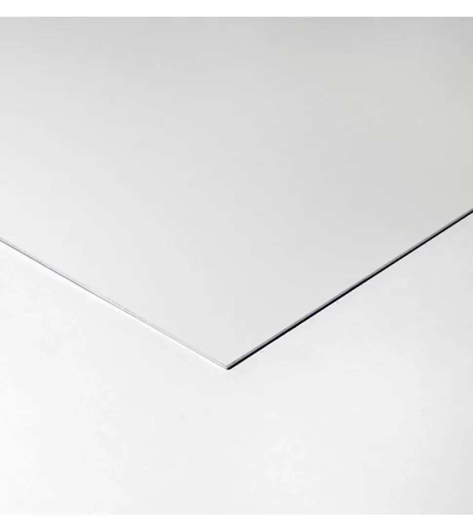 Crédence - Fond de hotte - Aluminium Blanc RAL 9010 sat - H55cm x L90cm