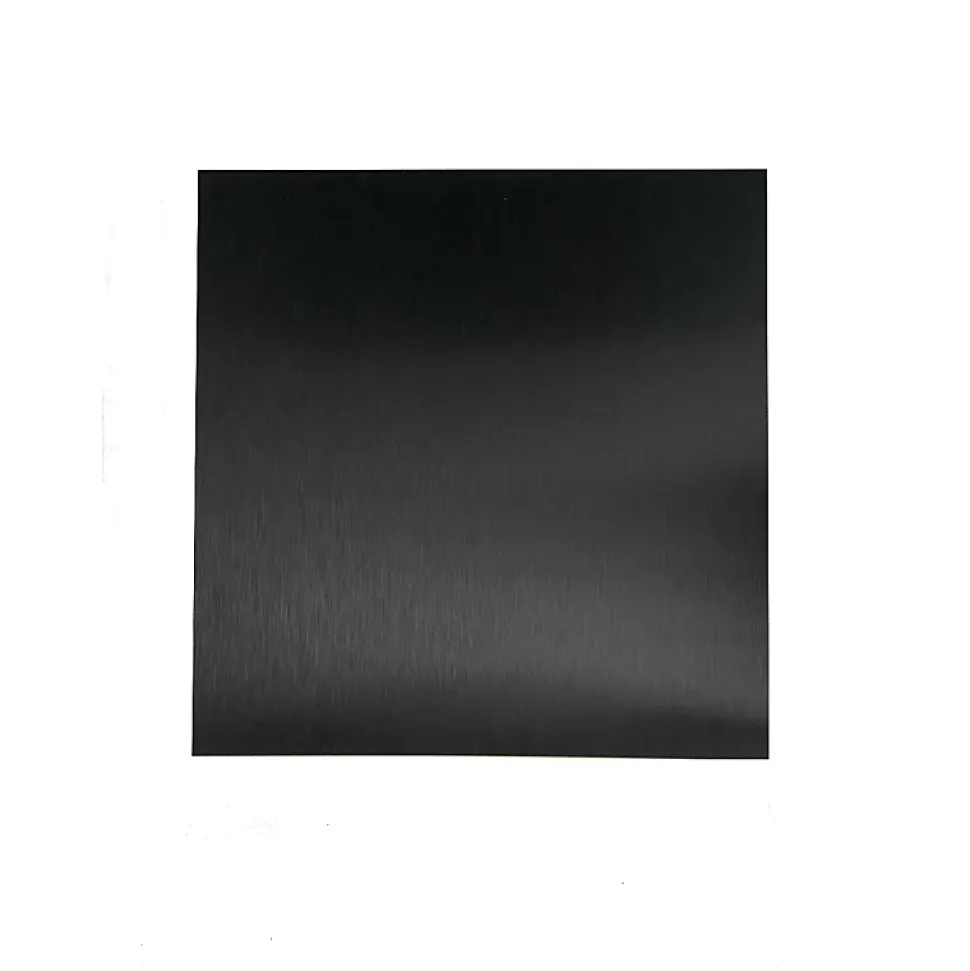 Crédence - Fond de hotte - Aluminium Anodisé Brossé Noir - H75cm x L130cm