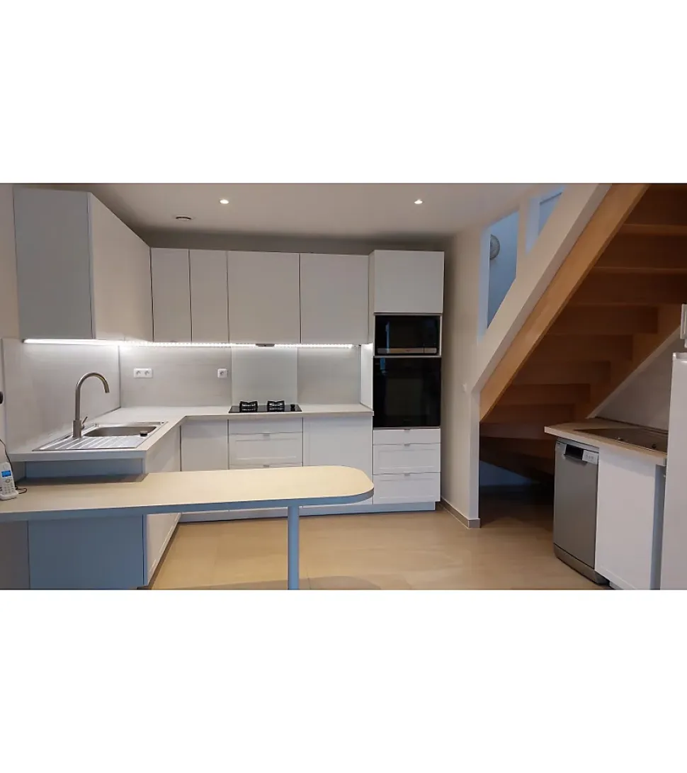 Crédence - Fond de hotte - Aluminium Blanc RAL 9010 sat - H50cm x L60cm