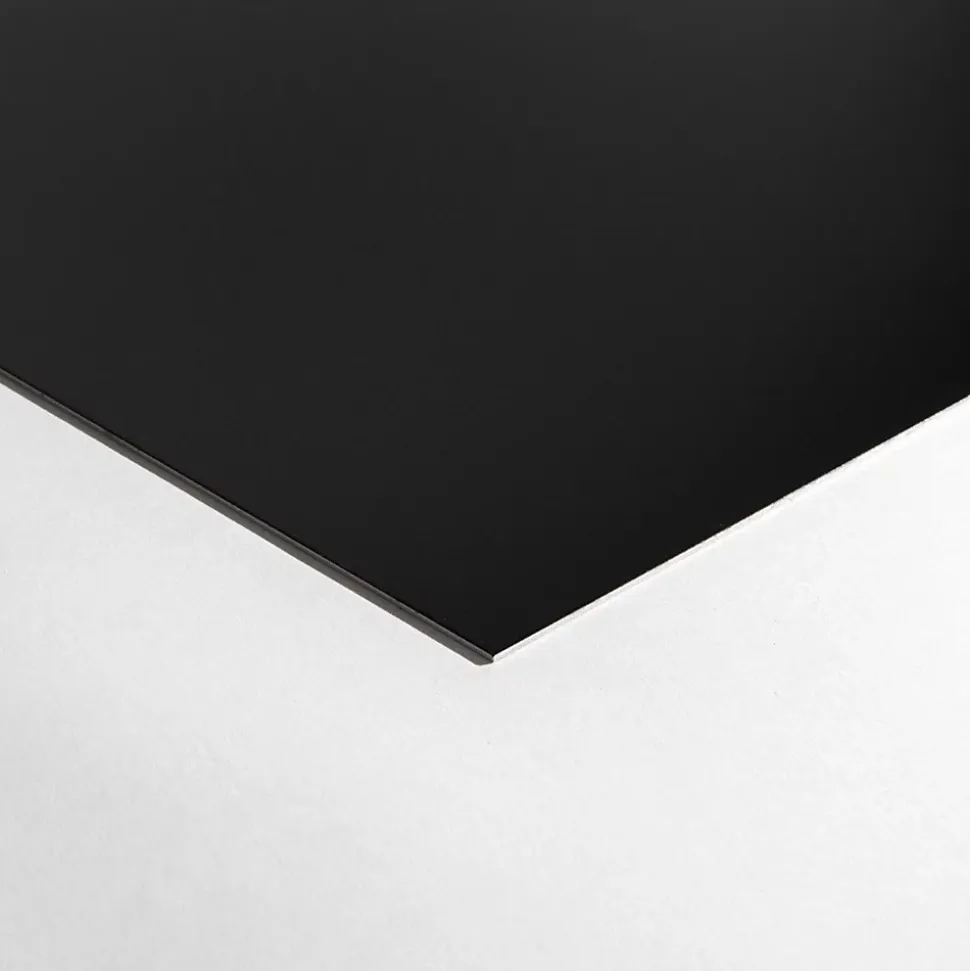 Crédence - Fond de hotte - Aluminium Noir RAL 9005 sat - H25cm x L80cm