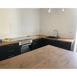 Crédence - Fond de hotte - Aluminium Blanc RAL 9010 sat - H20cm x L50cm