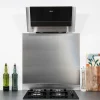 Crédence - Fond de hotte - Inox Brossé - H400mm x L600mm de 1mm