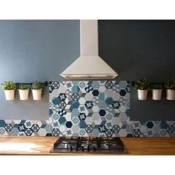 Crédence adhésive carreaux en aluminium Exa