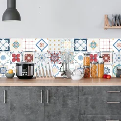 Crédence adhésive carreaux de ciment 60x200 cm