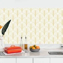Crédence adhésive design art déco 30x70 cm