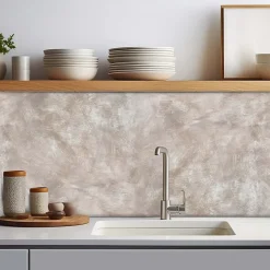 Crédence adhésive effet béton cuivré 60x200 cm