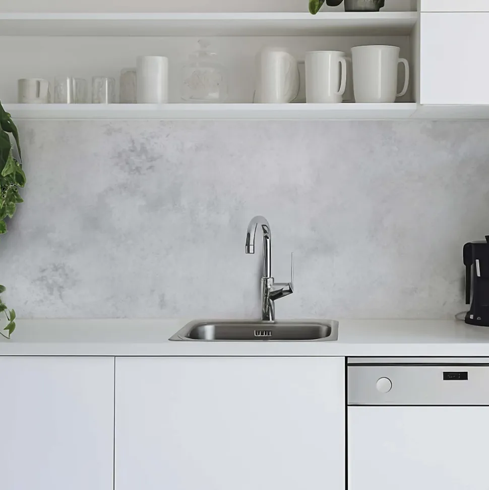 Crédence adhésive effet béton 30x70 cm