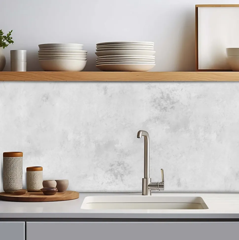 Crédence adhésive effet béton 30x70 cm