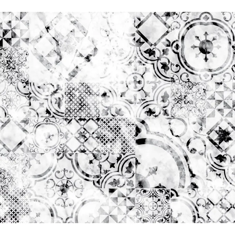 Crédence adhésive en aluminium imitation Marbre