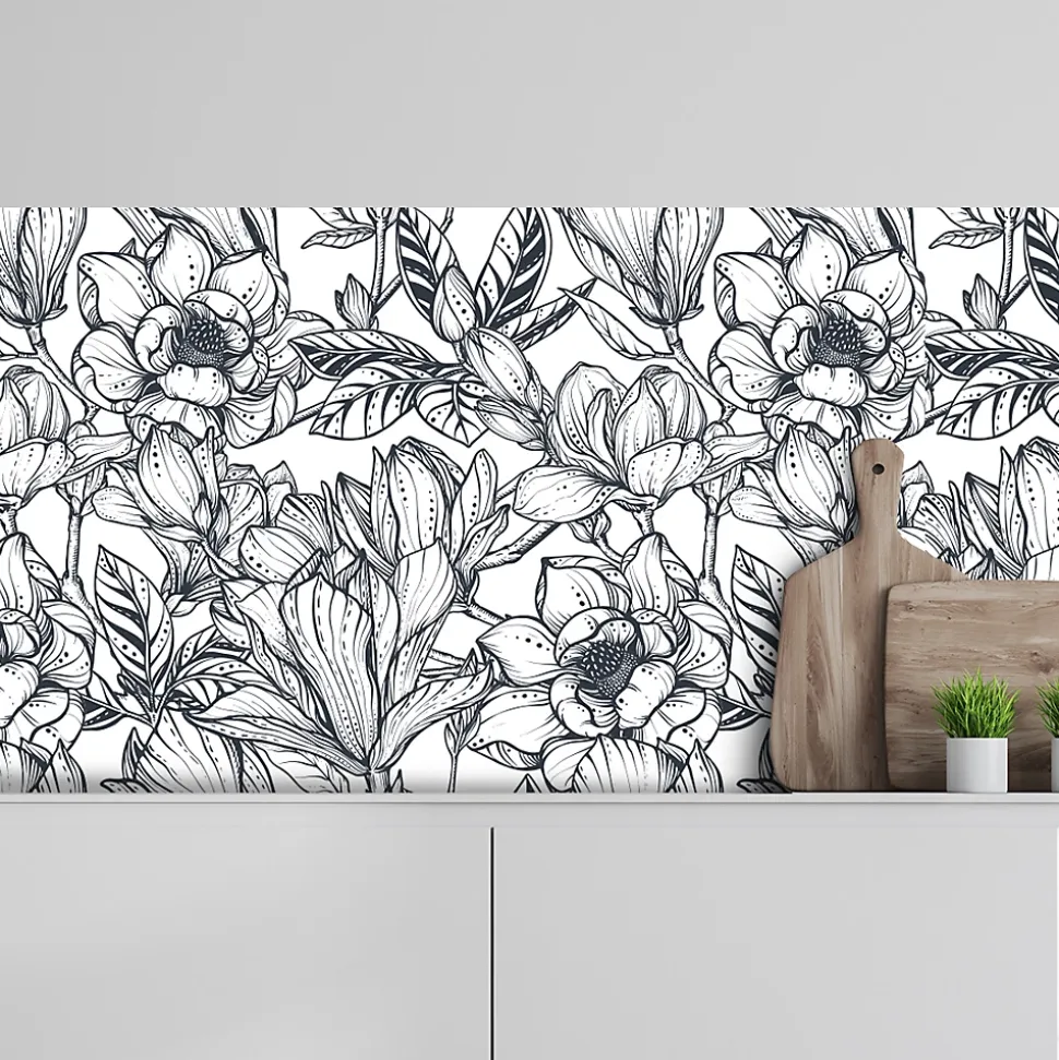 Crédence adhésive feuillage 40x100 cm