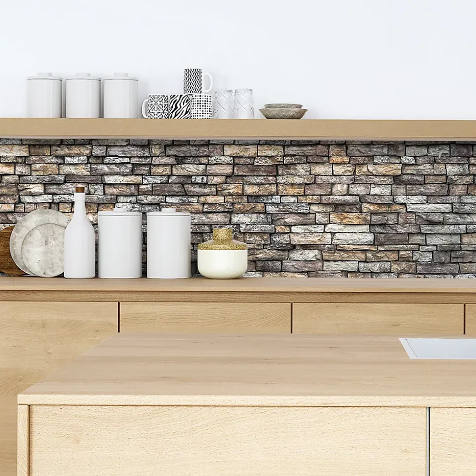 Crédence adhésive pierre de parement 40x100 cm