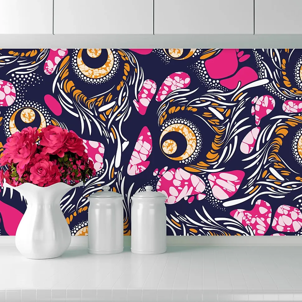 Crédence Adhésive Wax Rose 100 x 40 cm