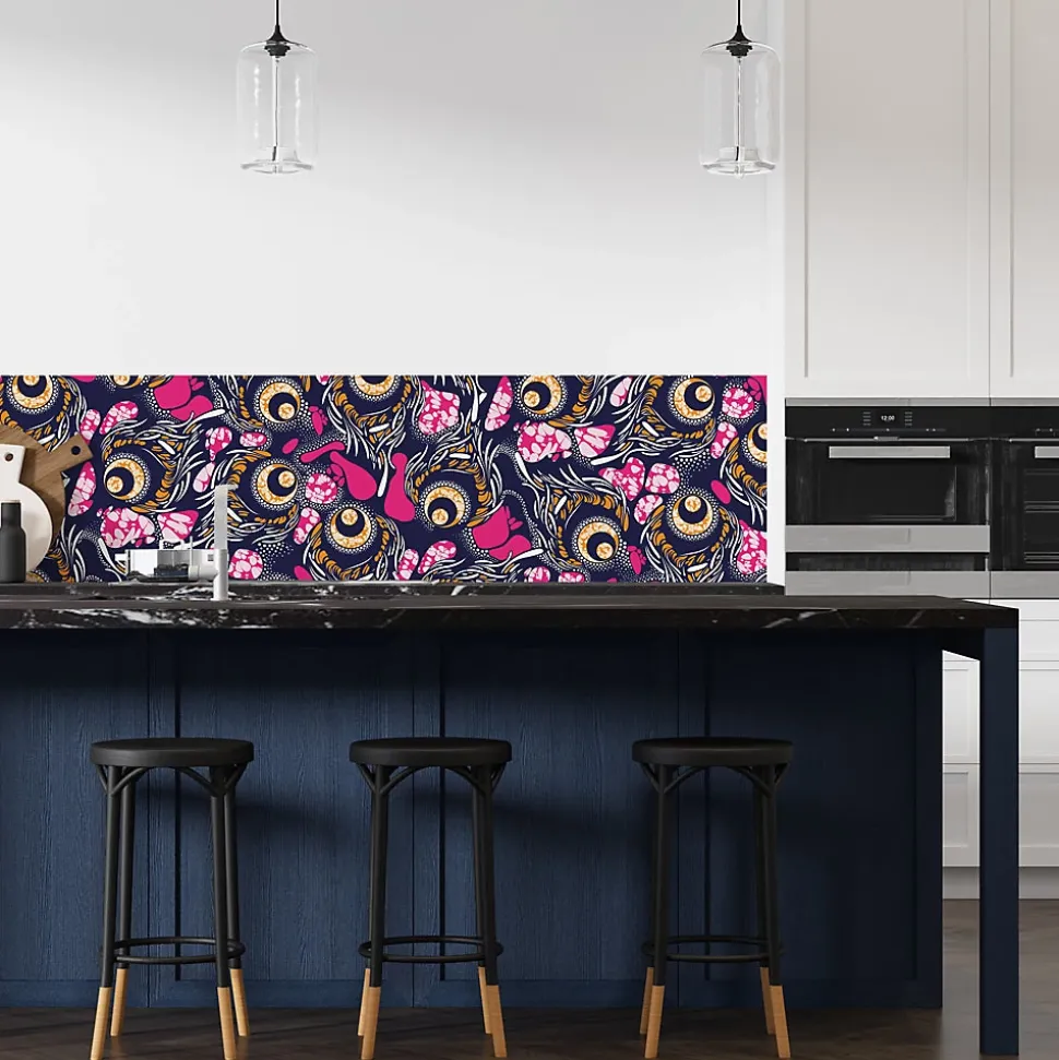 Crédence Adhésive Wax Rose 100 x 40 cm