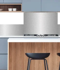 Crédence alu adhésive INOX 100 cm x 20 cm Ma Nouvelle Déco