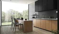 Crédence aluminium noire brossée 120 x 80 cm