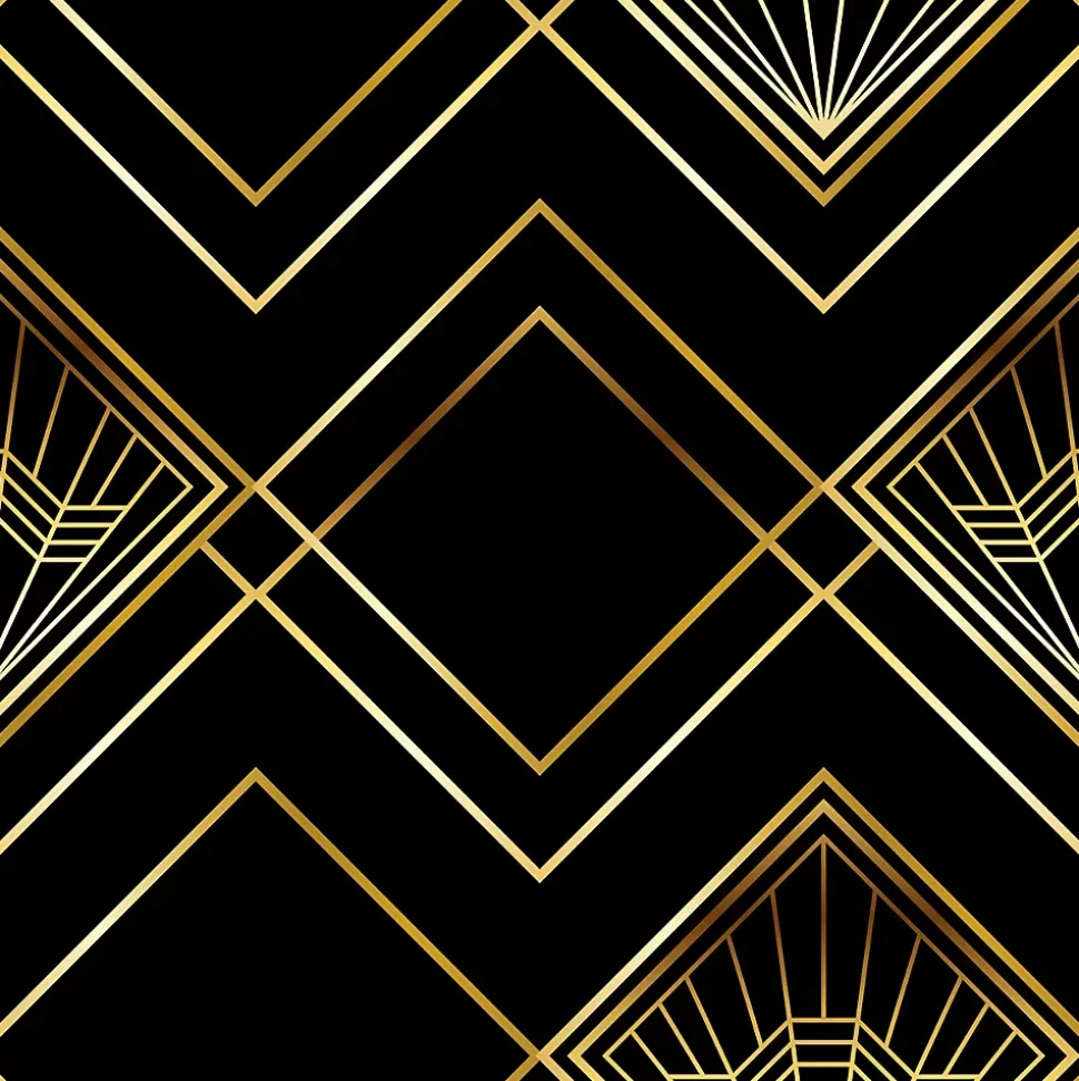 Crédence cuisine adhésive en vinyle modèle art déco 1925, 200 x 40 cm, design raccordable